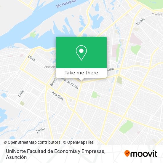 Mapa de UniNorte Facultad de Economía y Empresas