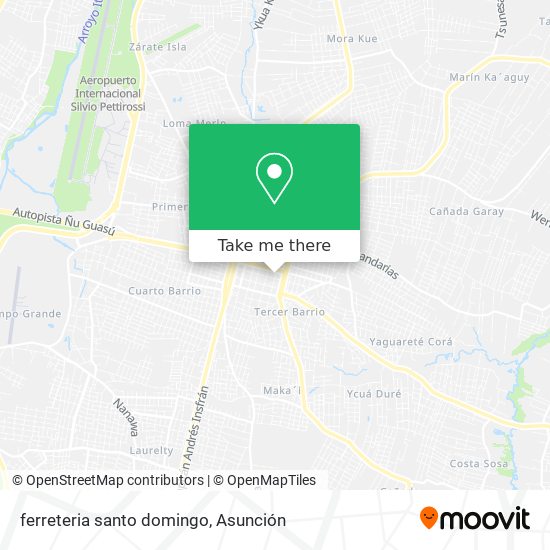 Mapa de ferreteria santo domingo