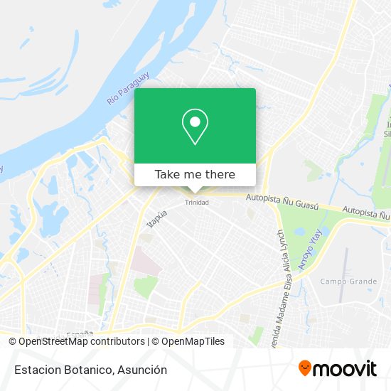 Mapa de Estacion Botanico