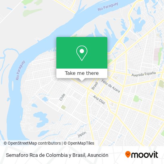 Semaforo Rca de Colombia y Brasil map