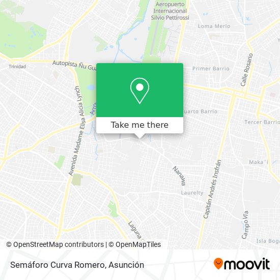 Semáforo Curva Romero map