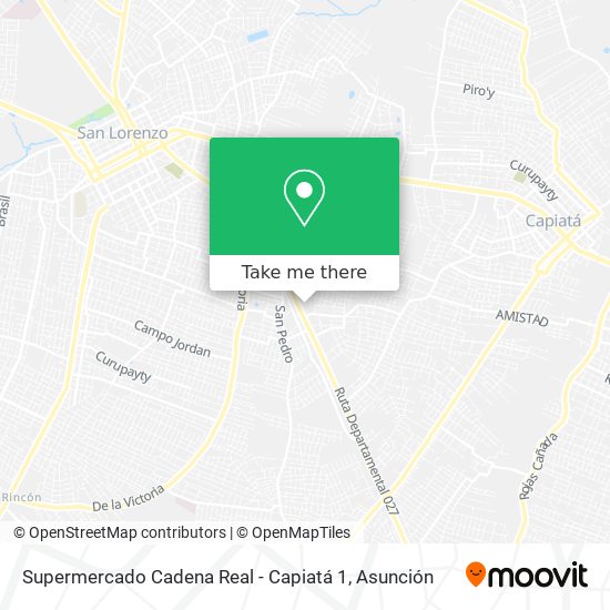 Mapa de Supermercado Cadena Real - Capiatá 1