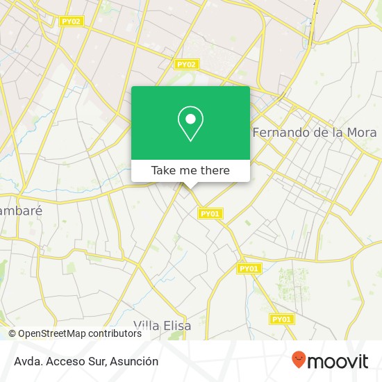 Avda. Acceso Sur map