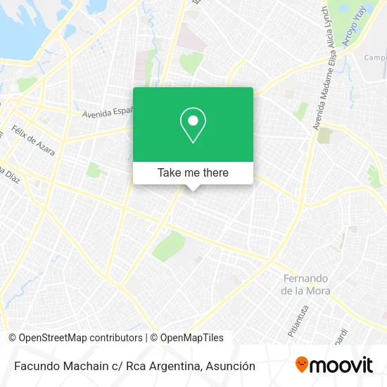 Facundo Machain c/ Rca Argentina map