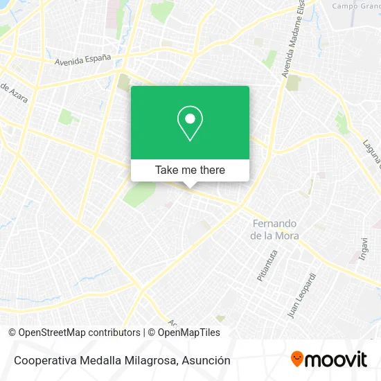 Cooperativa Medalla Milagrosa map