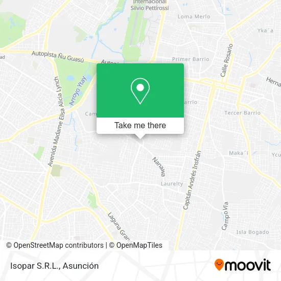 Mapa de Isopar S.R.L.