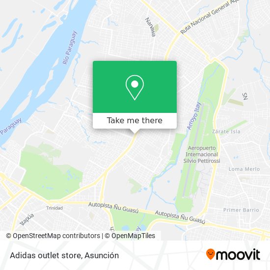 Adidas outlet store map