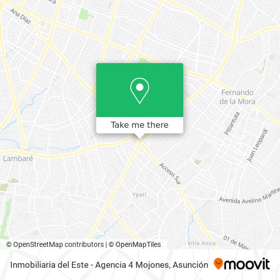 Inmobiliaria del Este - Agencia 4 Mojones map