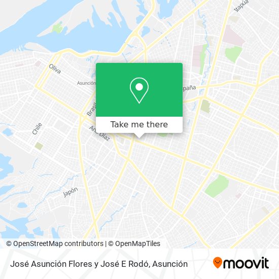 Mapa de José Asunción Flores y José E Rodó