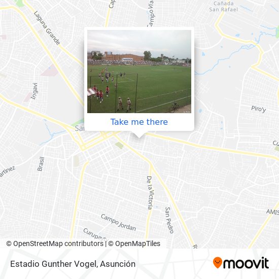 Estadio Gunther Vogel map