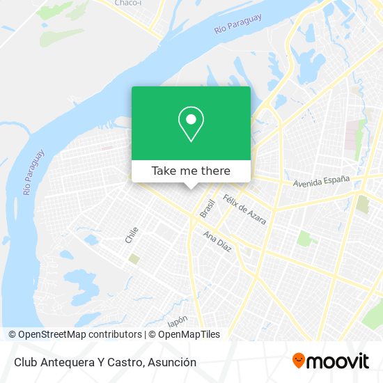 Club Antequera Y Castro map