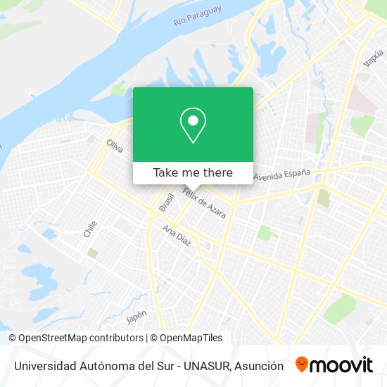 Universidad Autónoma del Sur - UNASUR map