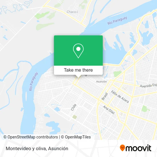 Montevideo y oliva map