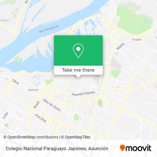 Colegio Nacional Paraguayo Japones map