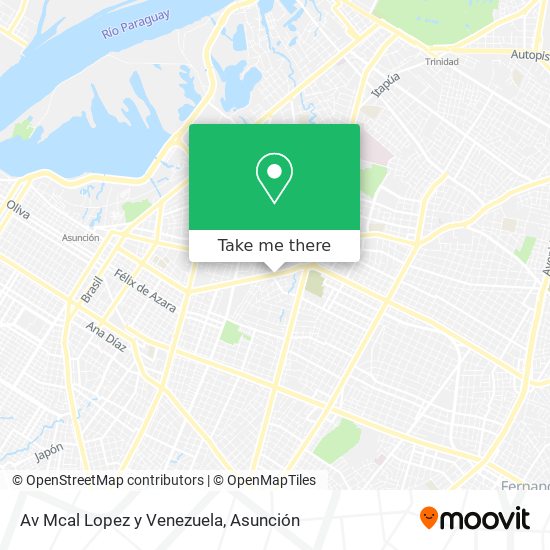 Av Mcal Lopez y Venezuela map