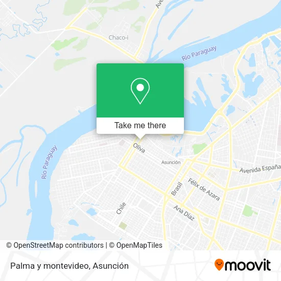 Palma y montevideo map