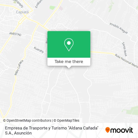 Empresa de Trasporte y Turismo "Aldana Cañada" S.A. map