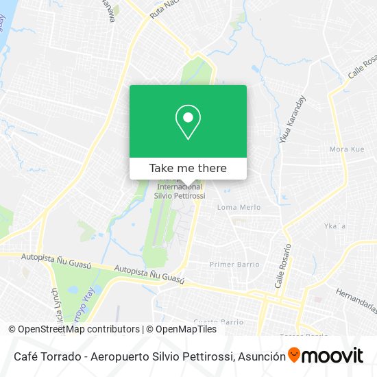 Café Torrado - Aeropuerto Silvio Pettirossi map