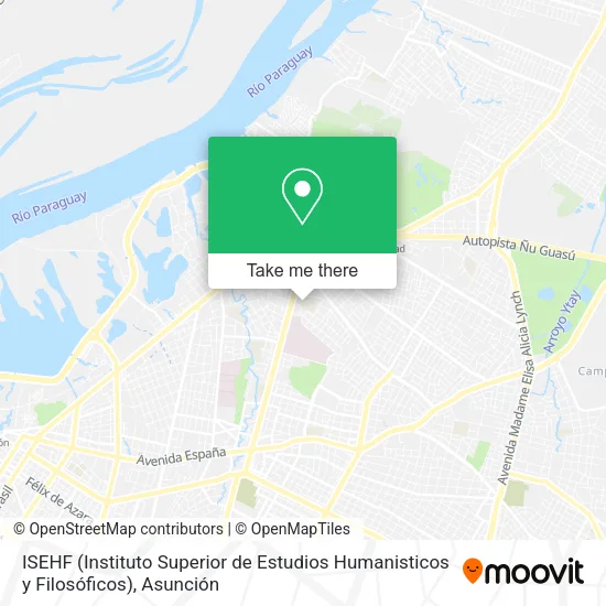 ISEHF (Instituto Superior de Estudios Humanisticos y Filosóficos) map