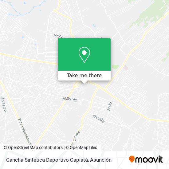 Cancha Sintética Deportivo Capiatá map