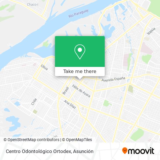 Mapa de Centro Odontológico Ortodex