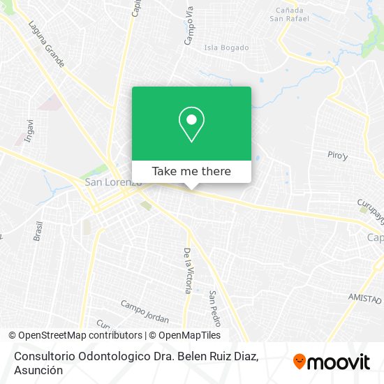 Mapa de Consultorio Odontologico Dra. Belen Ruiz Diaz