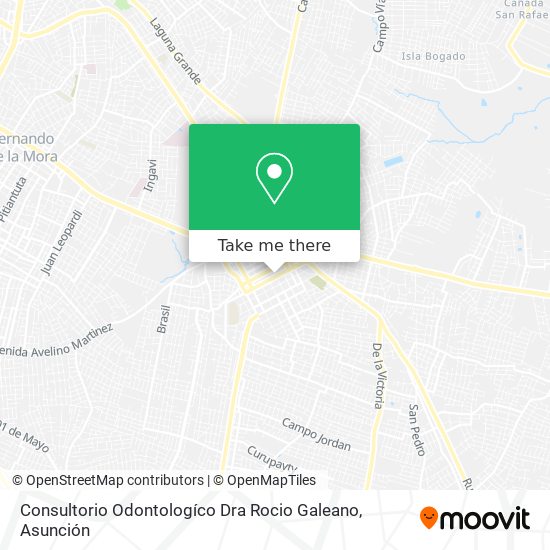 Mapa de Consultorio Odontologíco Dra Rocio Galeano