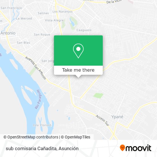 Mapa de sub comisaria Cañadita