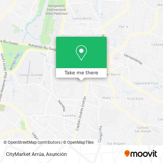 Mapa de CityMarket Arrúa