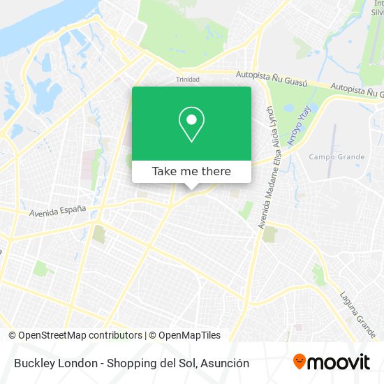 Buckley London - Shopping del Sol map