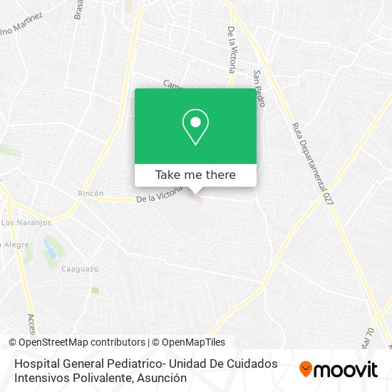 Mapa de Hospital General Pediatrico- Unidad De Cuidados Intensivos Polivalente