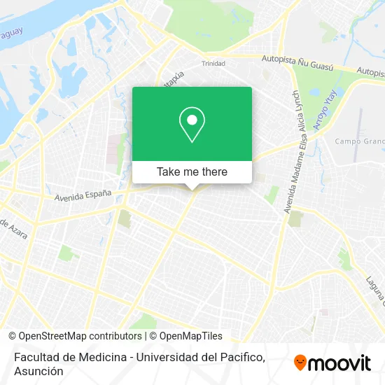 Facultad de Medicina - Universidad del Pacifico map
