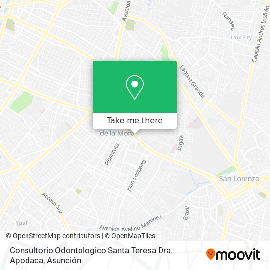 Consultorio Odontologico Santa Teresa Dra. Apodaca map