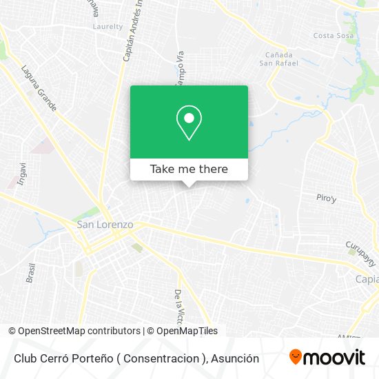 Club Cerró Porteño ( Consentracion ) map