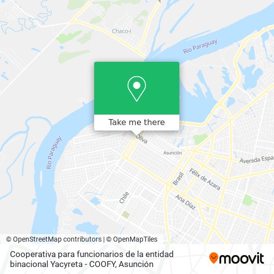 Cooperativa para funcionarios de la entidad binacional Yacyreta - COOFY map