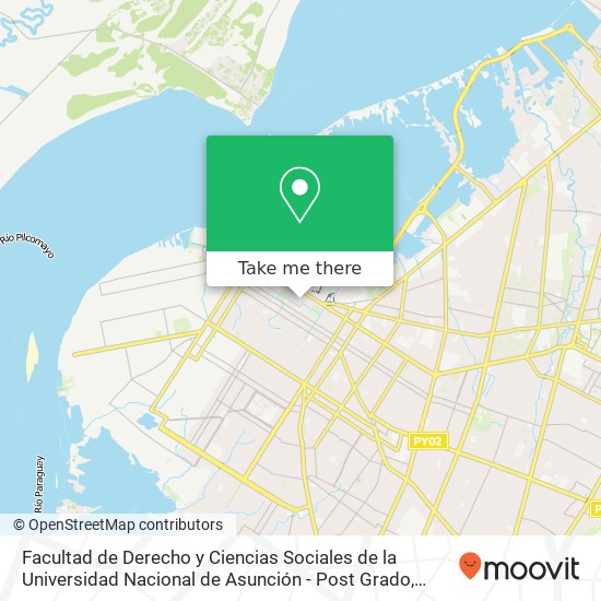 Facultad de Derecho y Ciencias Sociales de la Universidad Nacional de Asunción - Post Grado map