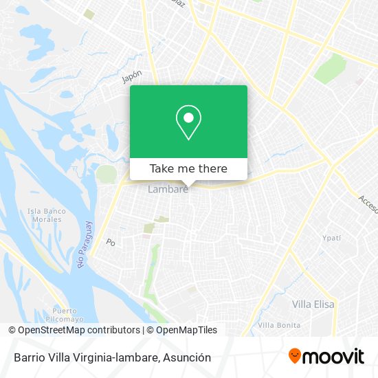 Barrio Villa Virginia-lambare map