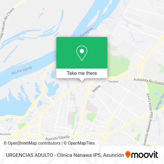 Mapa de URGENCIAS ADULTO - Clinica Nanawa IPS