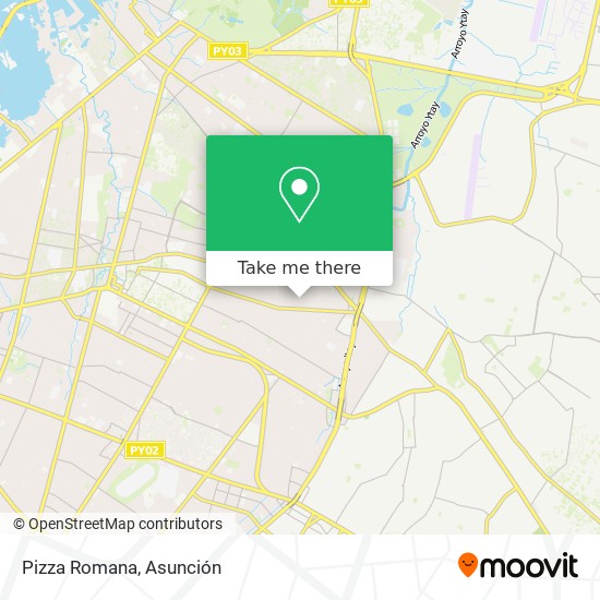 Pizza Romana map