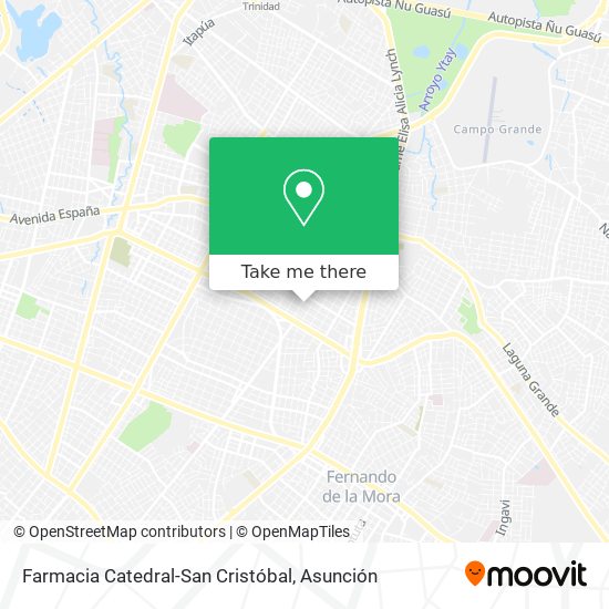 Mapa de Farmacia Catedral-San Cristóbal