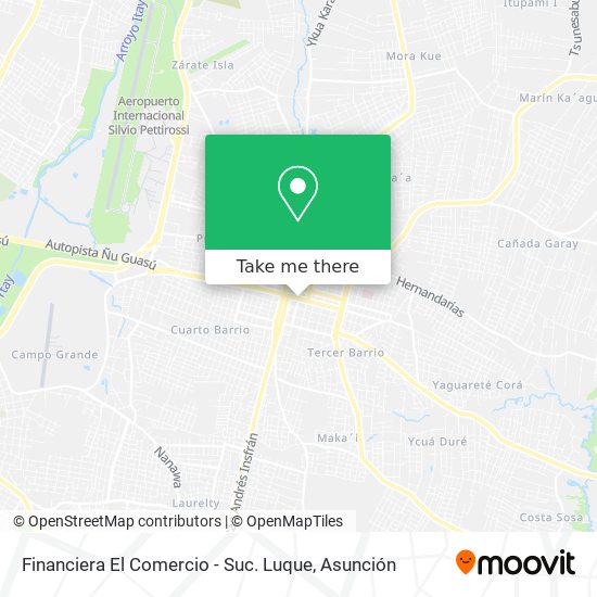 Mapa de Financiera El Comercio - Suc. Luque