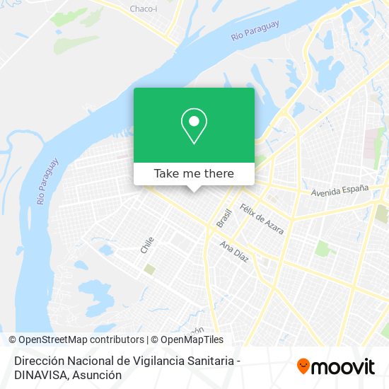 Dirección Nacional de Vigilancia Sanitaria - DINAVISA map