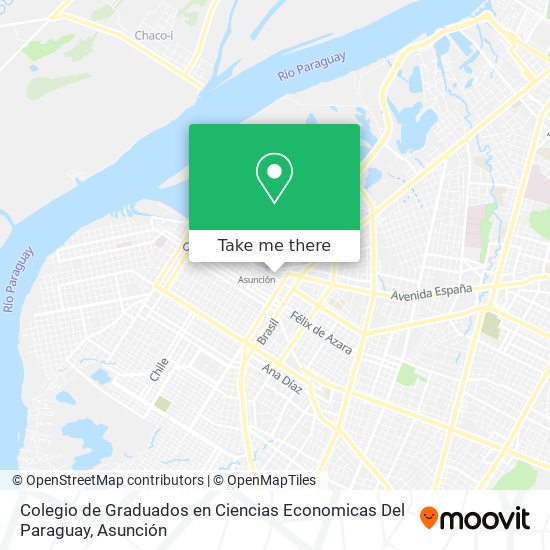 Mapa de Colegio de Graduados en Ciencias Economicas Del Paraguay