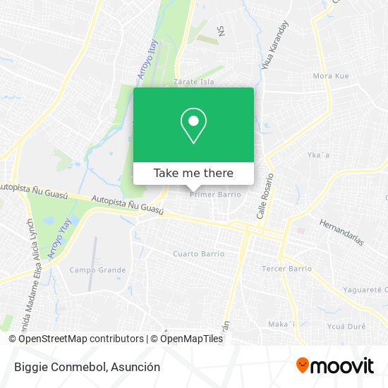 Mapa de Biggie Conmebol