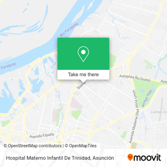 Hospital Materno Infantil De Trinidad map