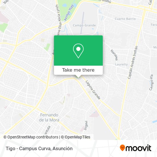 Tigo - Campus Curva map