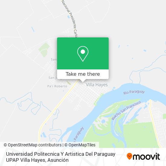 Universidad Politecnica Y Artistica Del Paraguay UPAP Villa Hayes map