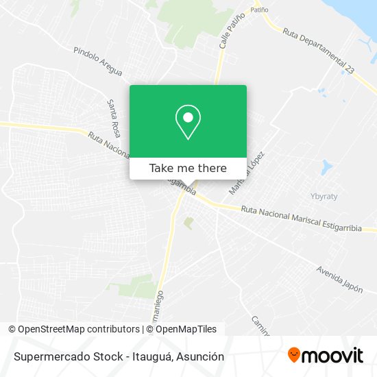 Mapa de Supermercado Stock - Itauguá