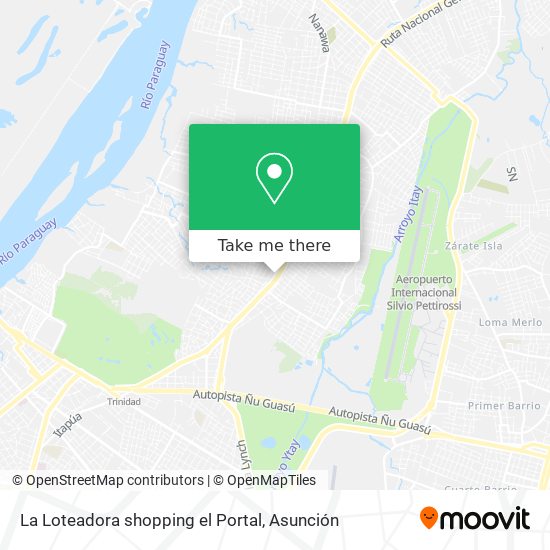 Mapa de La Loteadora shopping el Portal