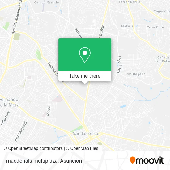 Mapa de macdonals multiplaza